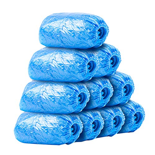 100PCS Disposable Plastic Shoe Covers Waterproof Non Slip Shoe & ...
