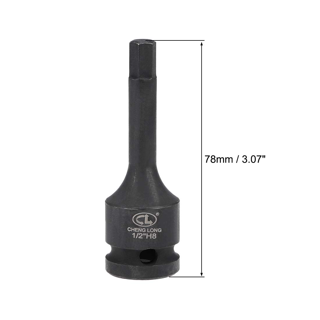 Sourcing Map Stecknuss 13mm – 3/8" Antrieb, CR-MO Stahl