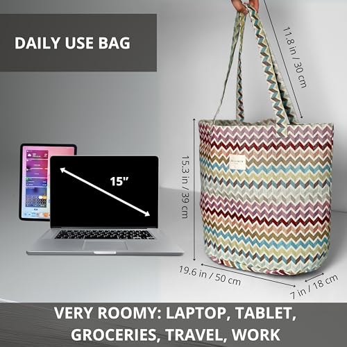 LARGE BOHO TOTE BAG for WOMEN – Animal Free Shoulder Bag – Boho Hippie Purse for Beach, Work & Daily Use3