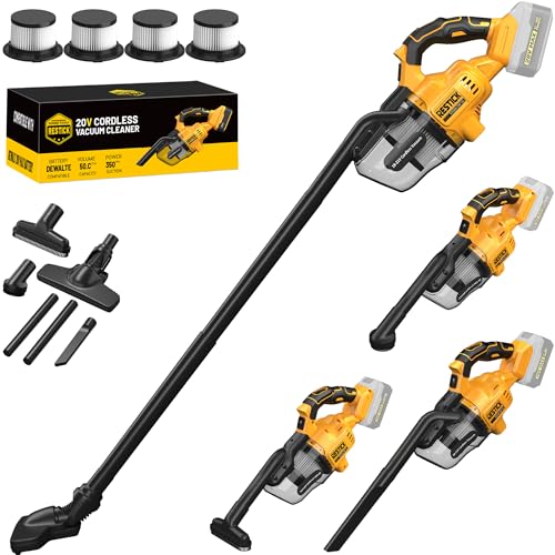 Dewalt 20V Cordless Handheld Vacuum Kit, 35kPa, 4 Nozzles