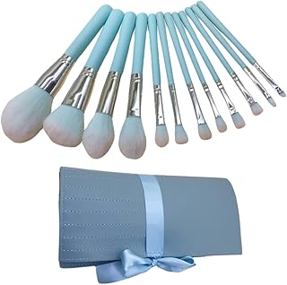 12pcs Makeup Brush Set with Frosted Wooden Ha...