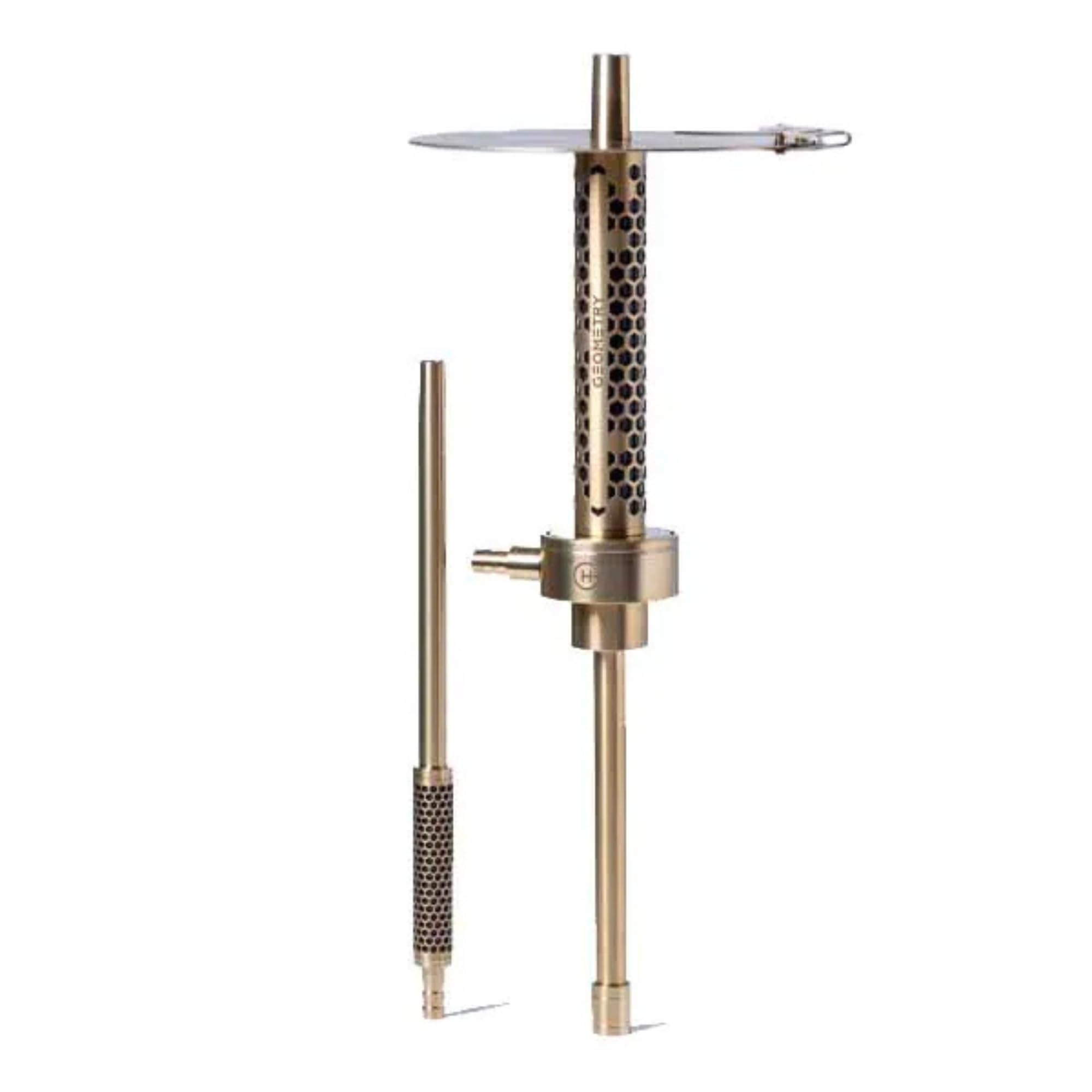 Geometry Big Bro Honeycomb Hookah Gold