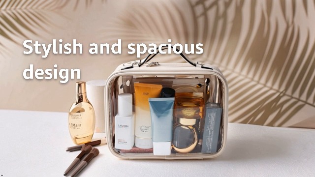 Amazon.com: SANHECUN traveling toiletry Case large clear cosmetics