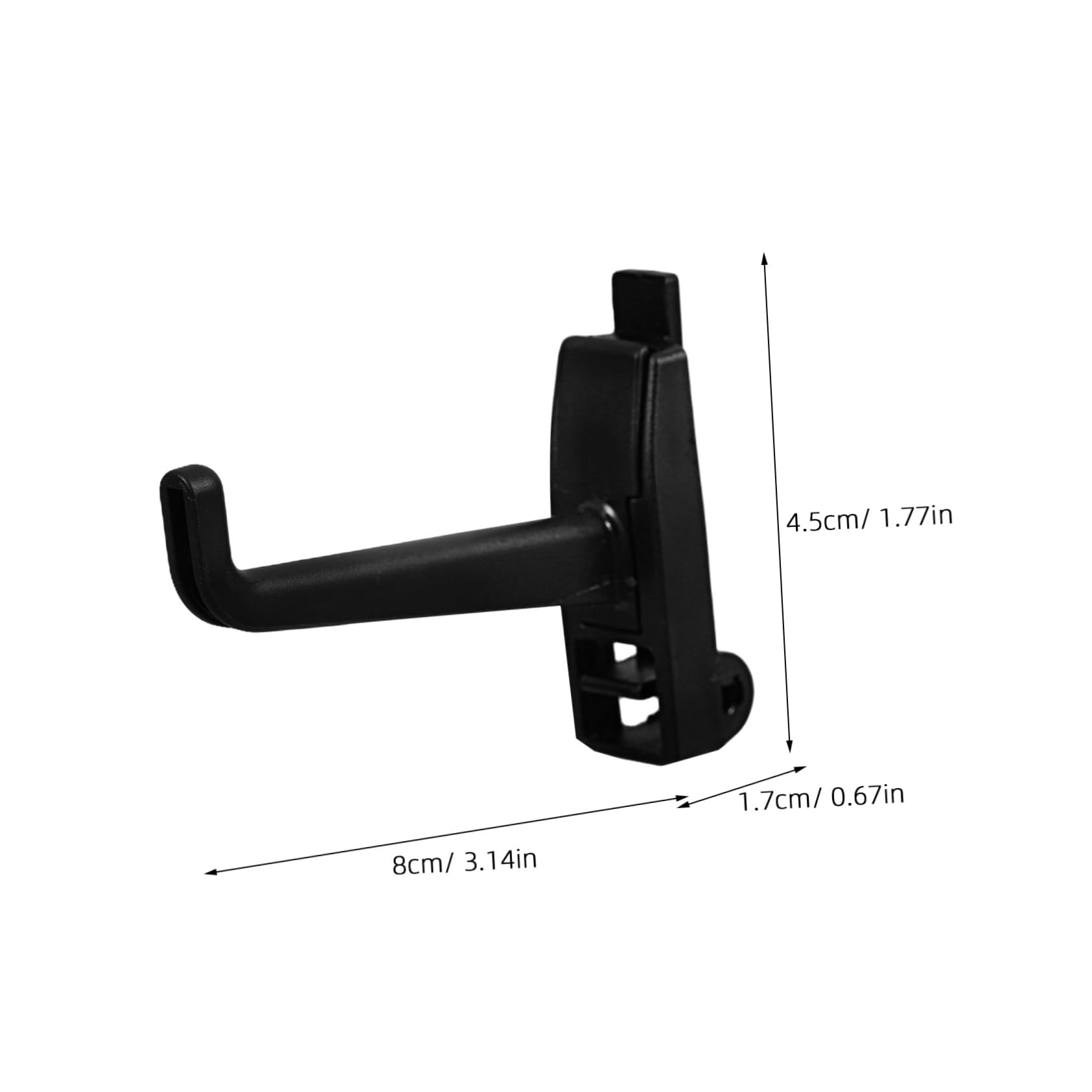 FUNOMOCYA Versatile Plastic Utility Hooks 10 Pack for Home Office Garage Tool Storage Sturdy Easy to Install Pegboard Hooks Kit