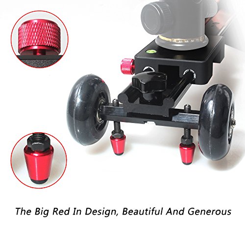 Andoer® 60cm/24Traccia Video Dolly Scorrevole-pad...