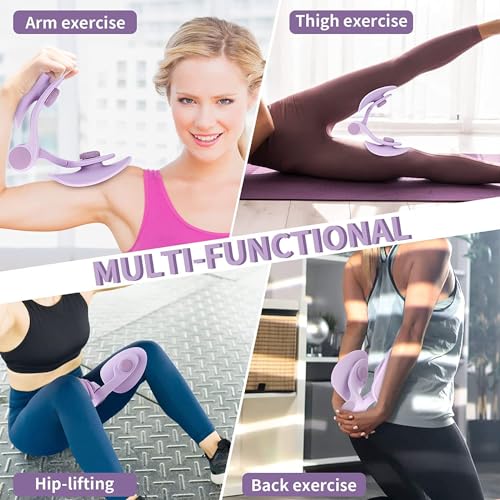 Image of DUNGRANI Floor Muscle Trainer Exerciser Bladder Control Device with 360 Rotating Baffle Hip Trainer Correction Thigh Master Muscle Fitness Equipment Pelvic Floor Exerciser Device Home Office Fitness