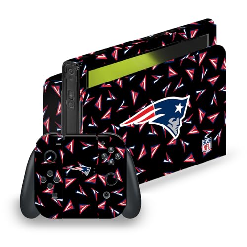 Autocollant de jeu Nintendo Switch OLED protection vinyle NFL géométrique Patriots
