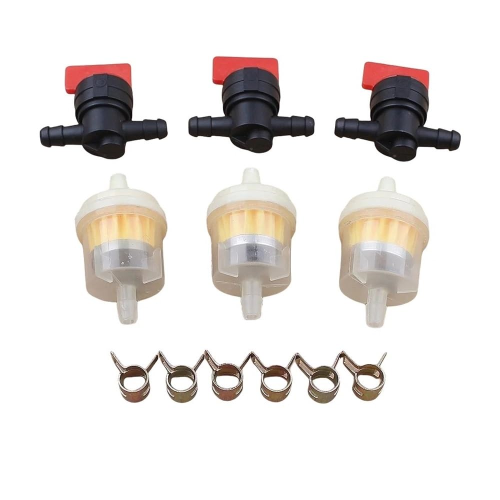 Colliers de serrage 1/4" pour réparer le filtre de la tondeuse