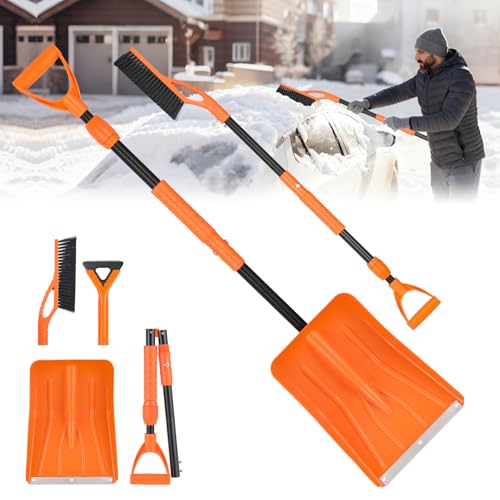 49.6" Snow Shovel Kit for Driveway Car Snow Kit with