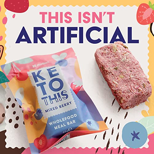 Purition Wholefood Meal Bars Mixed Berry Flavour 12 Pack | Vegan & Keto Friendly | No Added Sugar | Premium Low Carb High Fat Keto Meal Bars with Only Natural Ingredients - Image 3