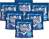 Finish Powerball Quantum Limpieza y Brillo Potentes, Pastillas para lavavajillas, aroma Regular, 384 Pastillas (6 x 64 Pastillas)