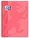 Oxford Classic - Cuaderno espiral, tapa plástico, cuadrícula 4x4, color rosa chicle