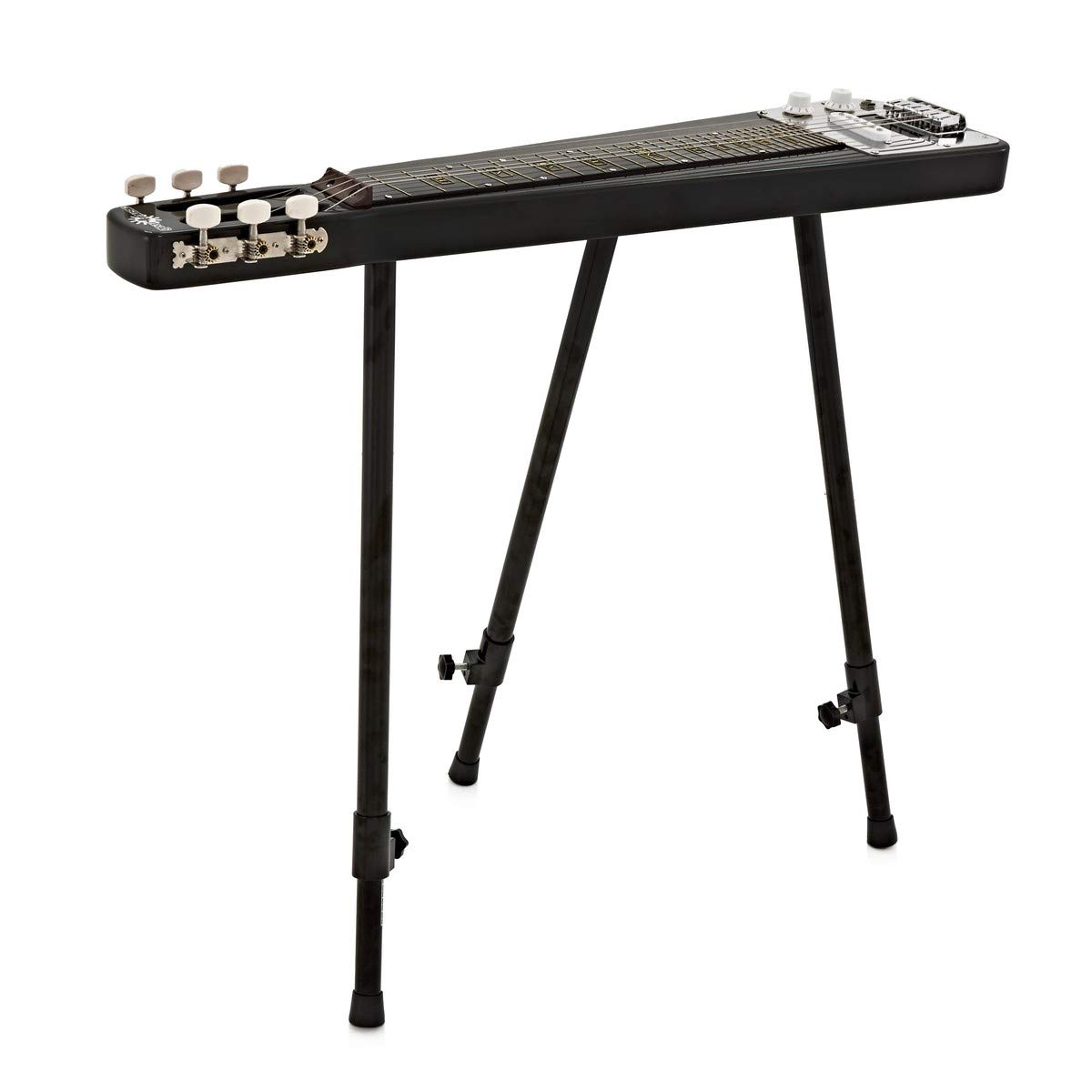 Chitarra Lap Steel e Stand di Gear4music | Toni country sorprendenti dal pickup single coil ceramico, ponticello hardtail fisso per un'accordatura stabile