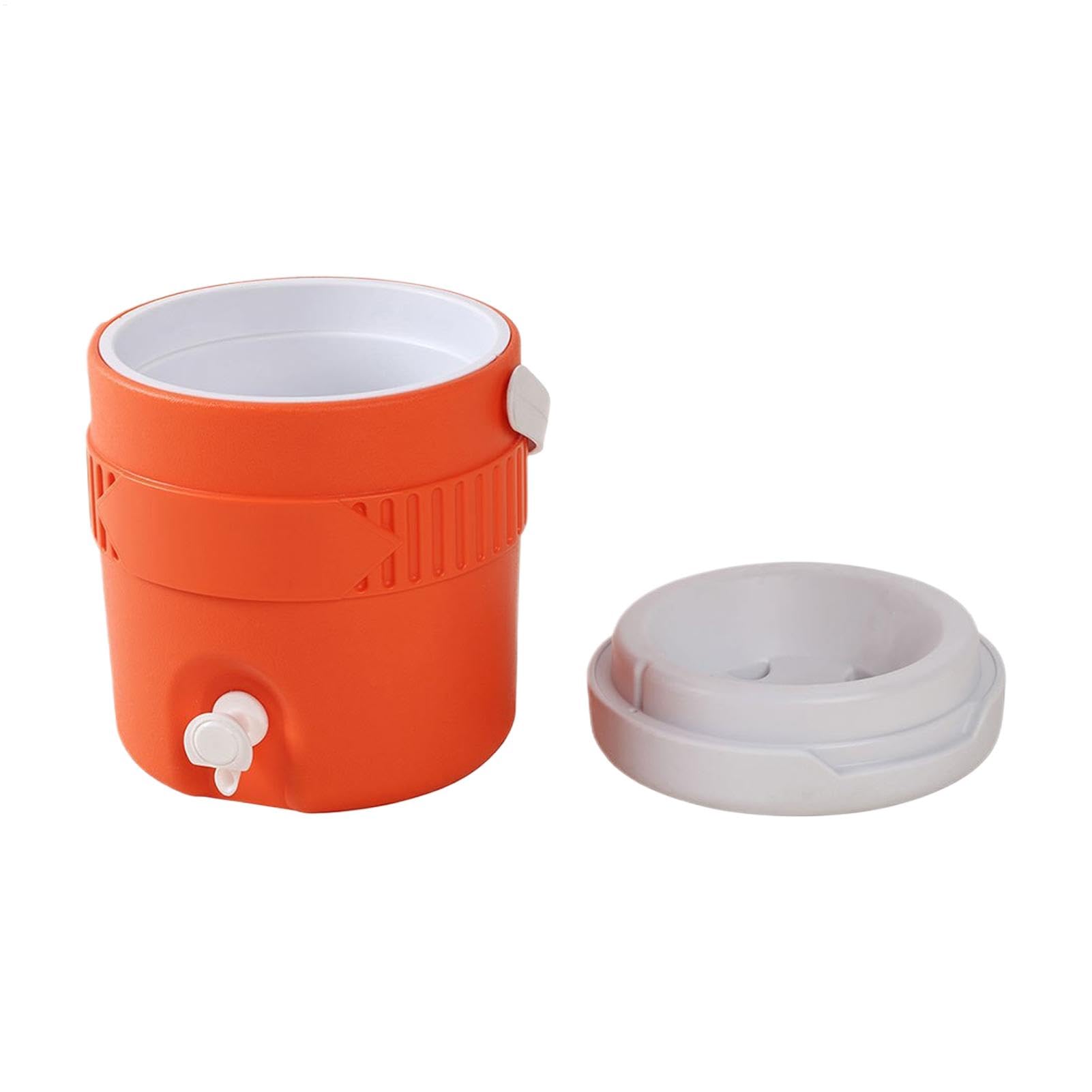 Sports Drink Dozownik do picia, izolowany pojemnik napoje, 3,8 l gor?ce i zimne napoje (pomara?czowy/niebieski), 8,86 x 8,46 x 10,04 cala imprezy outdoorowe