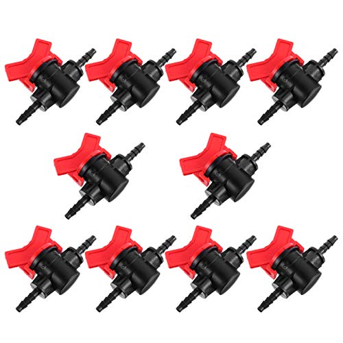 Hemoton VÃ¡lvula de Esfera de Pvc de 10 PeÃ§as Com Cabo Em T VÃ¡lvulas de Corte de Ãgua Conector de