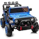 Hikiddo 2 Seater Electric Ride on Car Truck, 24V 4x4 Ride on...