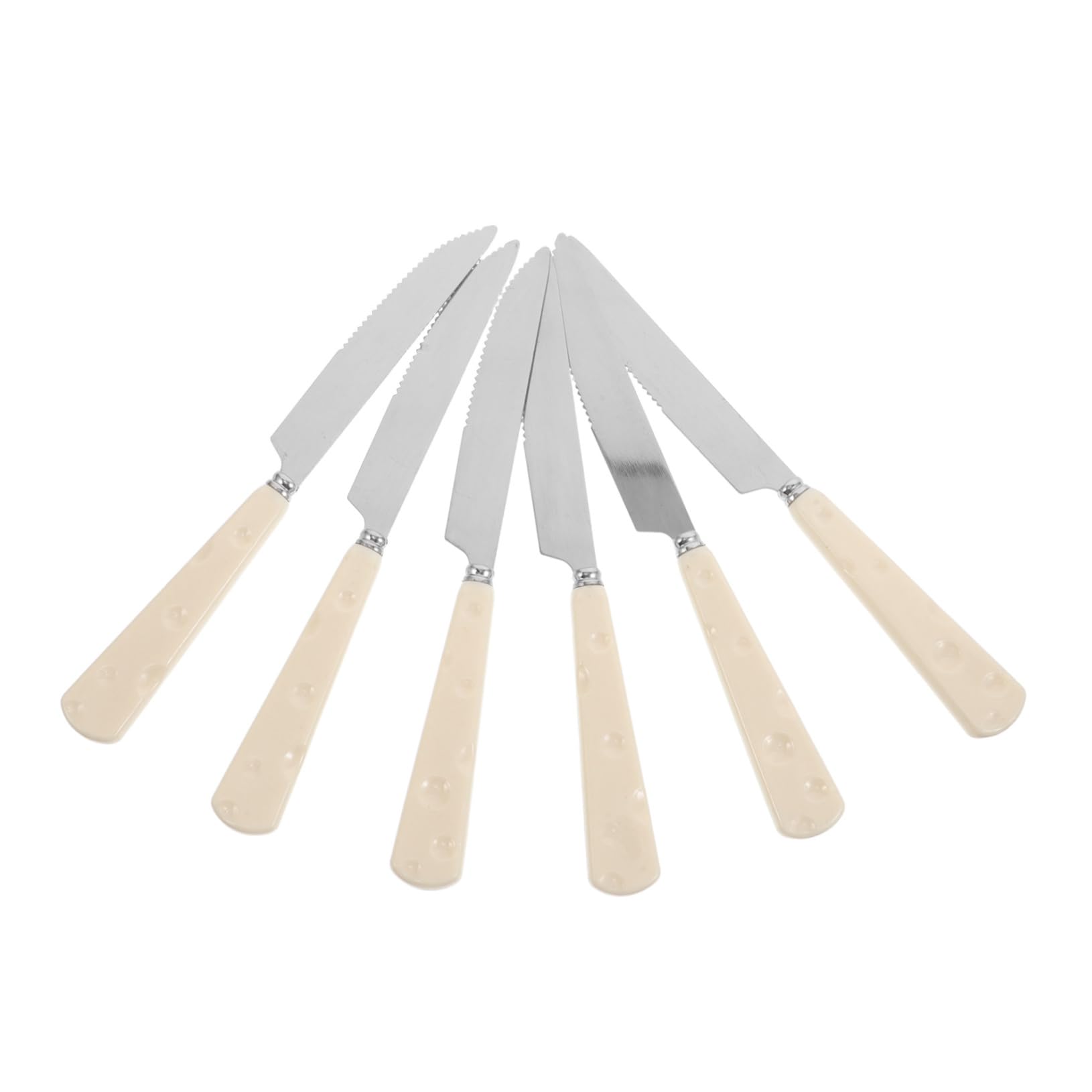 Cabilock 6Pcs Stainless Steel Cheese Knife Multi Purpose Spreaders for Butter Jam and Cheese Charming Kitchen Accessories with Comfortable Grip