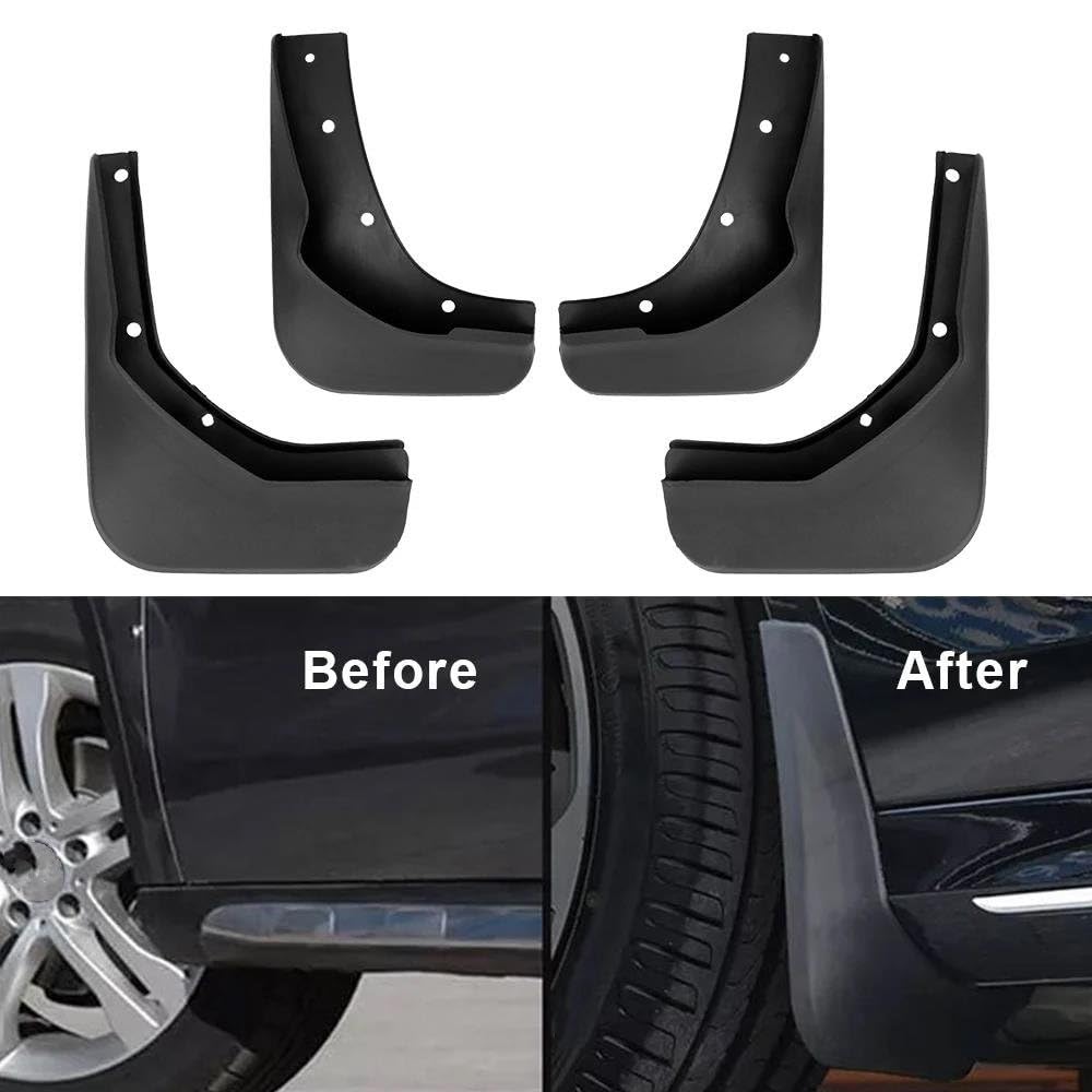 TOPGRIL Kit parafanghi per Jeep Compass 2017-2022, parafanghi anteriori e posteriori, set da 4 pezzi