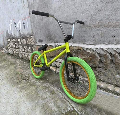 MU Adulte D'Action Stunt Bike Bmx, Freestyle Bmx Vélo Adapté Aux Débutants Niveau Riders Avancés Cadre En Acier, Rue Bmx Vélo 20 Pouces,B - Image 3