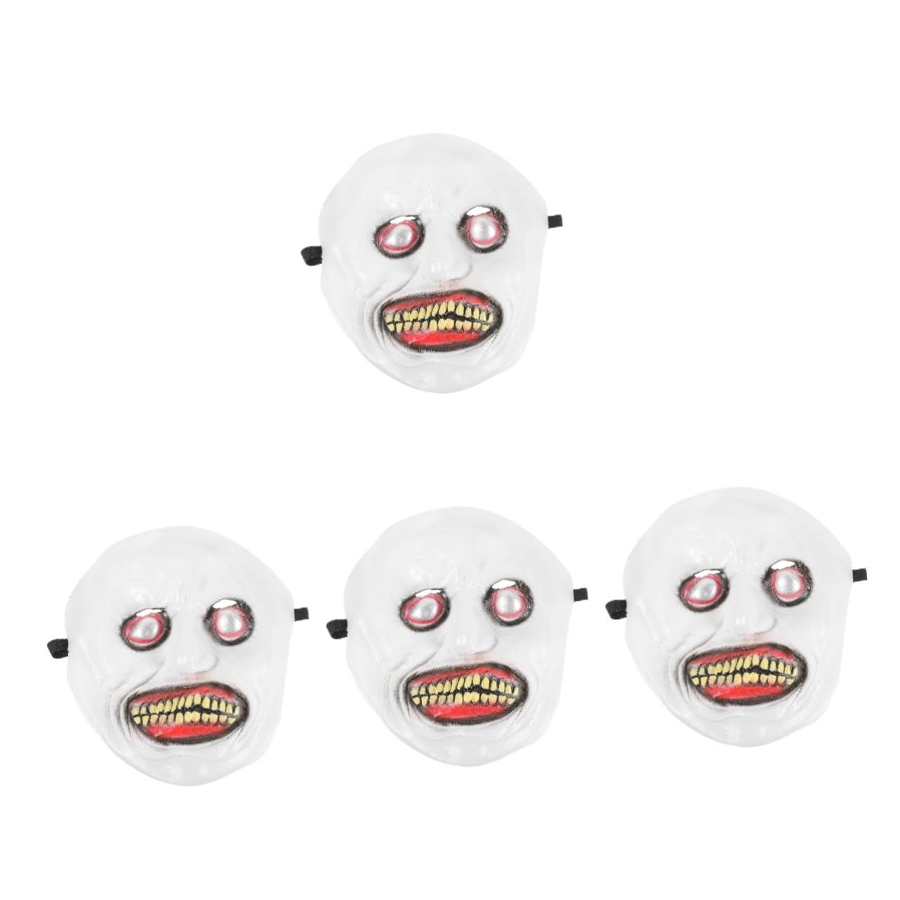 Healeved 4 Pezzi Maschera Horror per Halloween Maschera Spaventosa per Cosplay Accessorio per Inquietanti e Decorazioni Design Realistico e Leggero