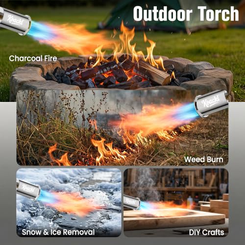 Image of KOACKL 24 inch CSA Propane Torch Gun 2372F Adjustable Flame Campfire