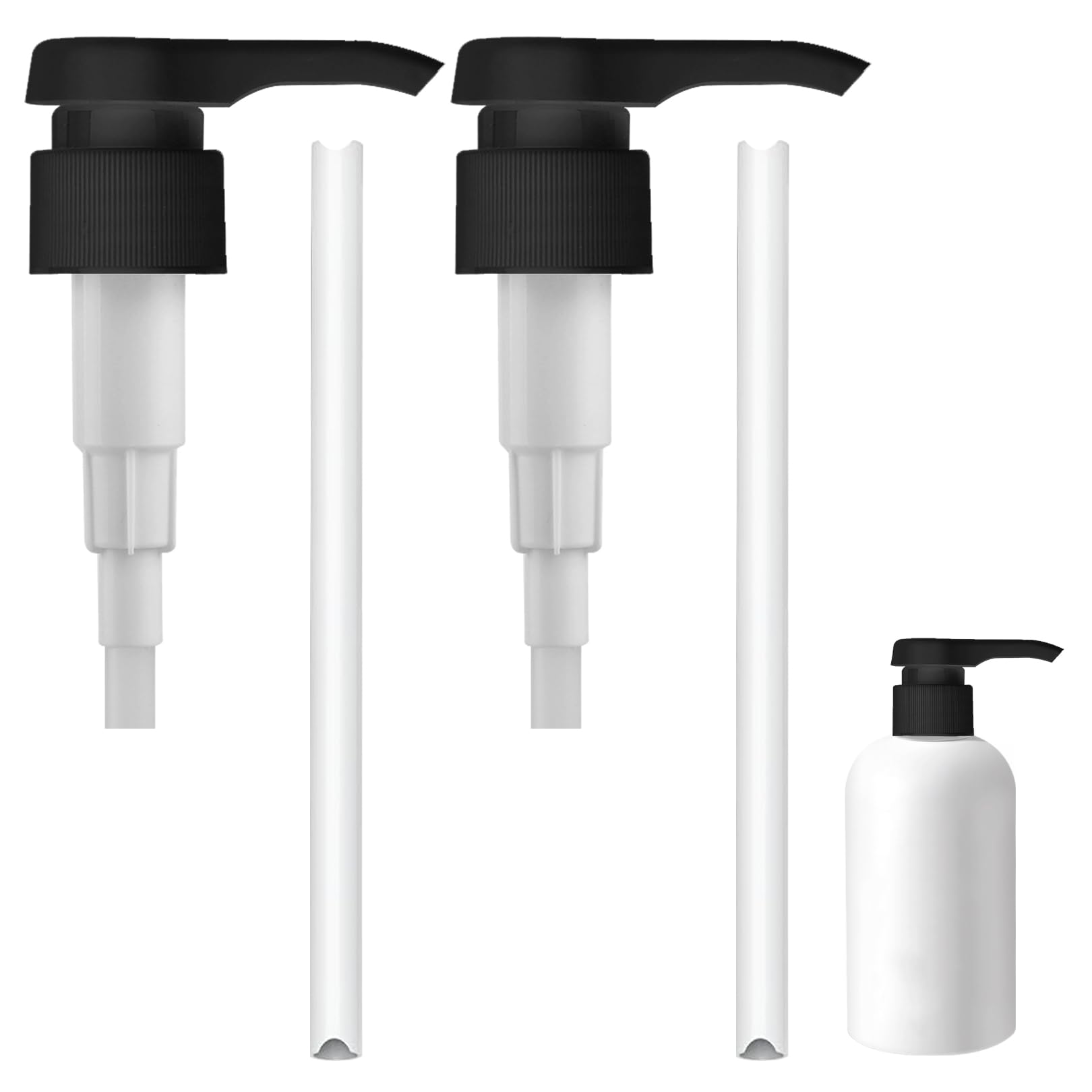 2 pompe dosatrici da 1 litro, teste della pompa riutilizzabili, teste dispenser per bottiglie con filettatura 28/410