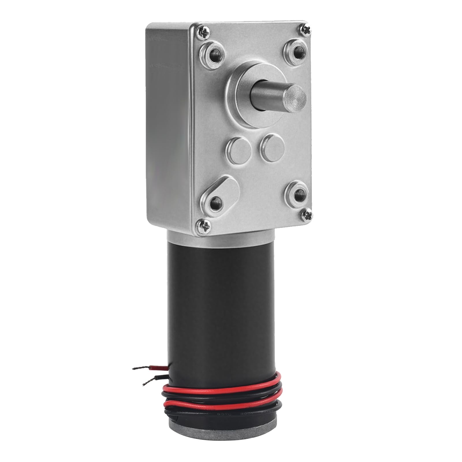 Moteur à vis sans fin - Vitesse de torsion élevée - Réduisez le moteur électrique réversible à vis sans fin - Arbre de 8 mm - Pour robot DIY - Table rotative - Serrure de porte - Machine à rideau 12 V