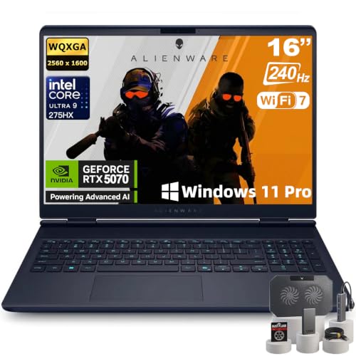 Image of Alienware 16X Aurora Gaming Laptop 16'' 2.5K RTX 5070 Intel Ultra 9 275HX