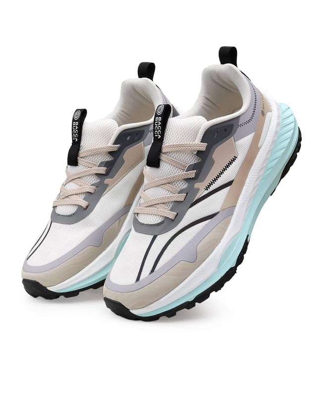 Image of Bacca Bucci HYPERCORE Men's Running /Walking Shoes | Breathable Mesh Upper with Reinforced Overlays | Thick Cushioned Midsole | Rugged Lug Grip Outsole | Lace-Up Sports Sneakers