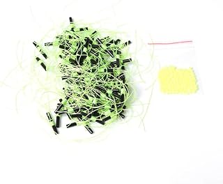 Accesorios de línea de pesca, 100 tapones flotantes con cuentas para pesca de arroyo y río (verde)
