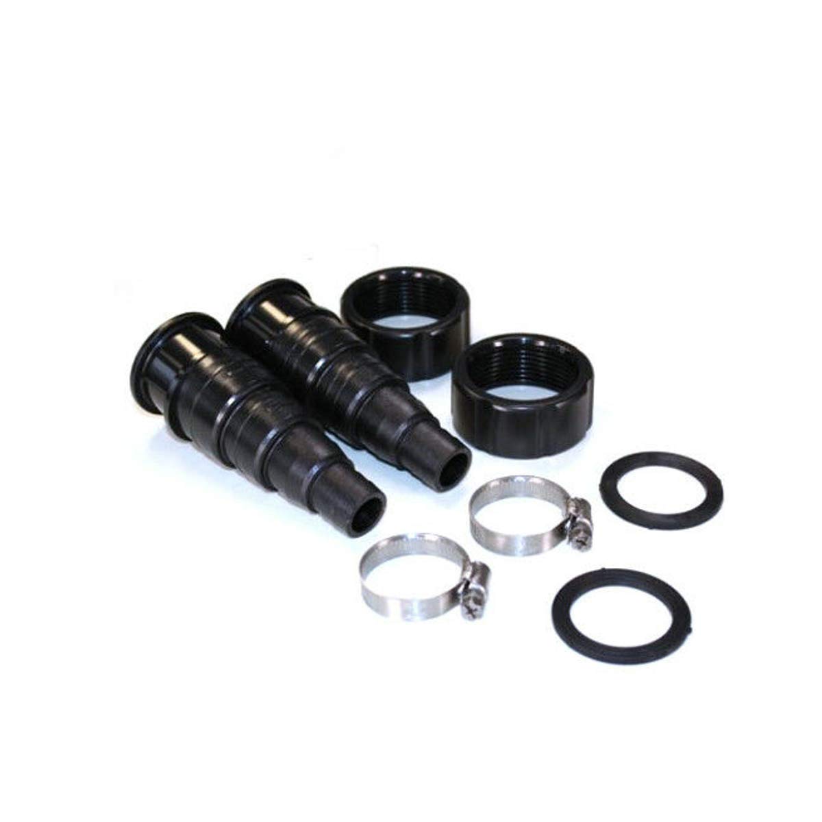 Pontec Black Pondopress Spare Parts Pack - Hosetails / O-Rings / Jubilee Clips (Pondopress 10000/15000 (35607))