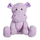 Apricot Lamb Toys Plush Corduroy Hippo Stuffed Animal Soft Cuddly Perfect for Child（Corduroy Hippo, 9 Inches）