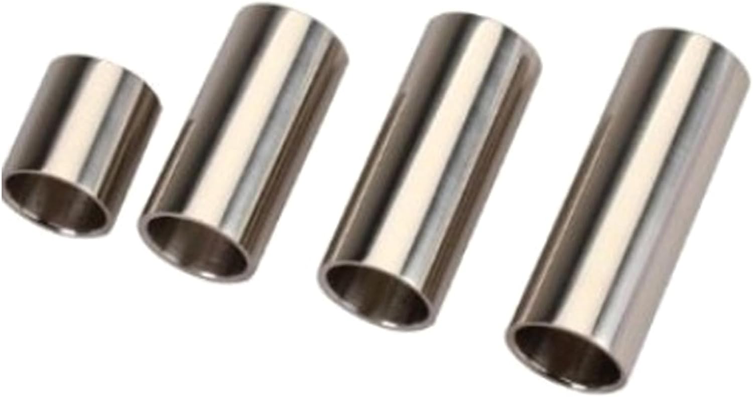 Stainless Steel Guitar Slide Finger and Knuckles Slide Metal Guitar Slide for Electric Guitar Bass Stringed Instruments