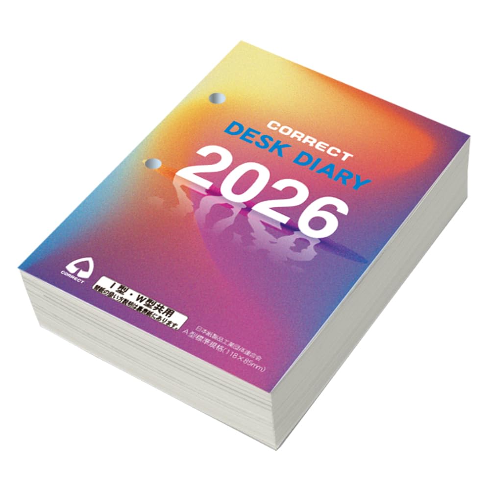 Amazon.co.jp: コレクト 手帳 2026 スケジュール帳 卓上日記 替紙 I型W