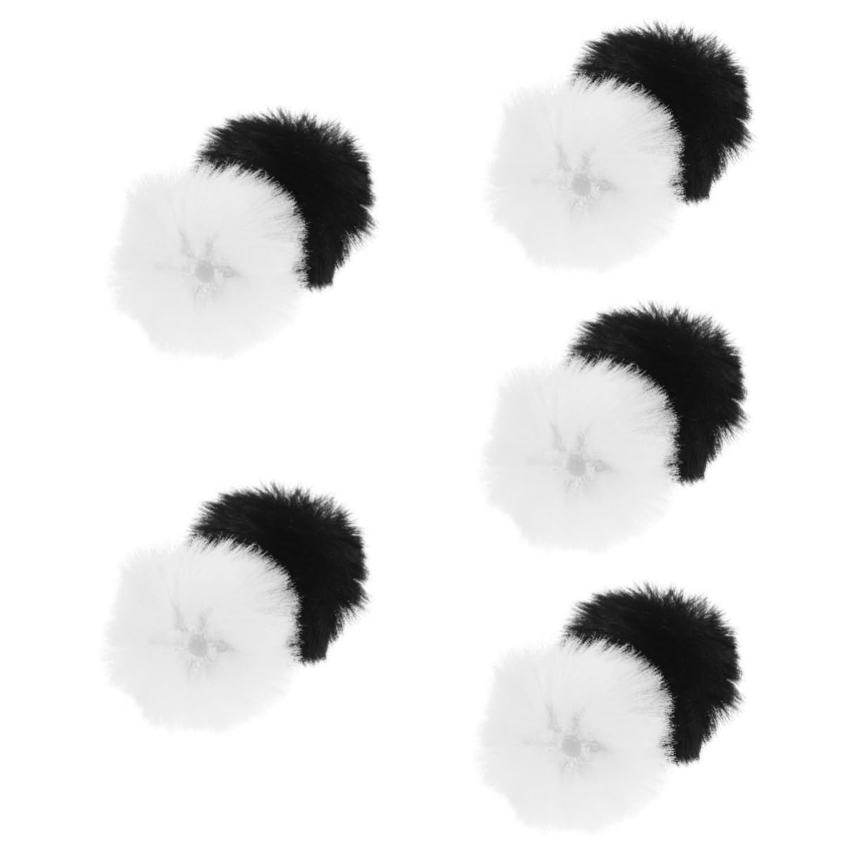 TOYANDONA 30pièces Bonnette Microphone Furry Anti-vent Couverture Extérieure Pour Enregistrement Et Streaming Direct Et Idéale Pour Éviter Le Bruit Du Vent