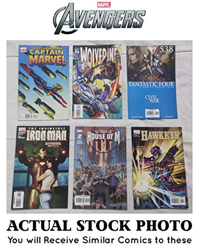 Image of Avengers Comics Books | Marvel Comics | Iron Man | Hulk | Captain America | Fantastic Four | Wolverine | Daredevil | Thor | Assorted Selection of 10 Comics Books