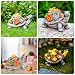 YDKOJGW Solar Garden Outdoor Statues with Succulent and 7 LED Lights - Lawn Decor Tortoise Statue for Patio, Balcony, Yard Ornament - Unique Housewarming Gifts (Grey Turtle)