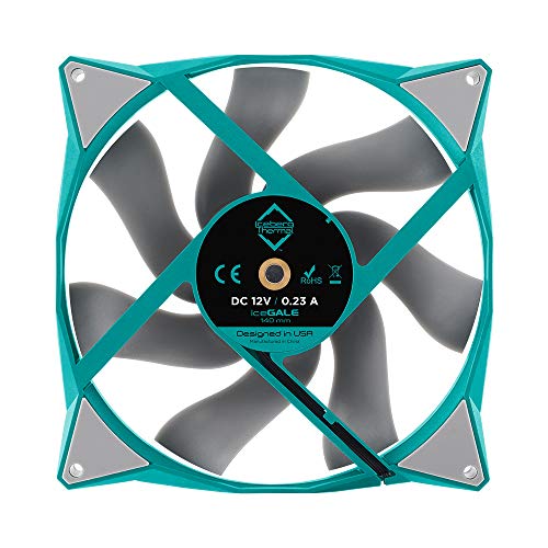 Image of Iceberg Thermal IceGALE 140mm PWM Premium Case Fan (Teal)