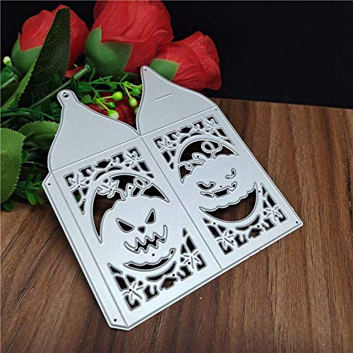 Fustelle decorative per Halloween, set di stencil in metallo per goffratura 3D, per fai da te, scrapbooking, album fotografici, carta decorativa fai