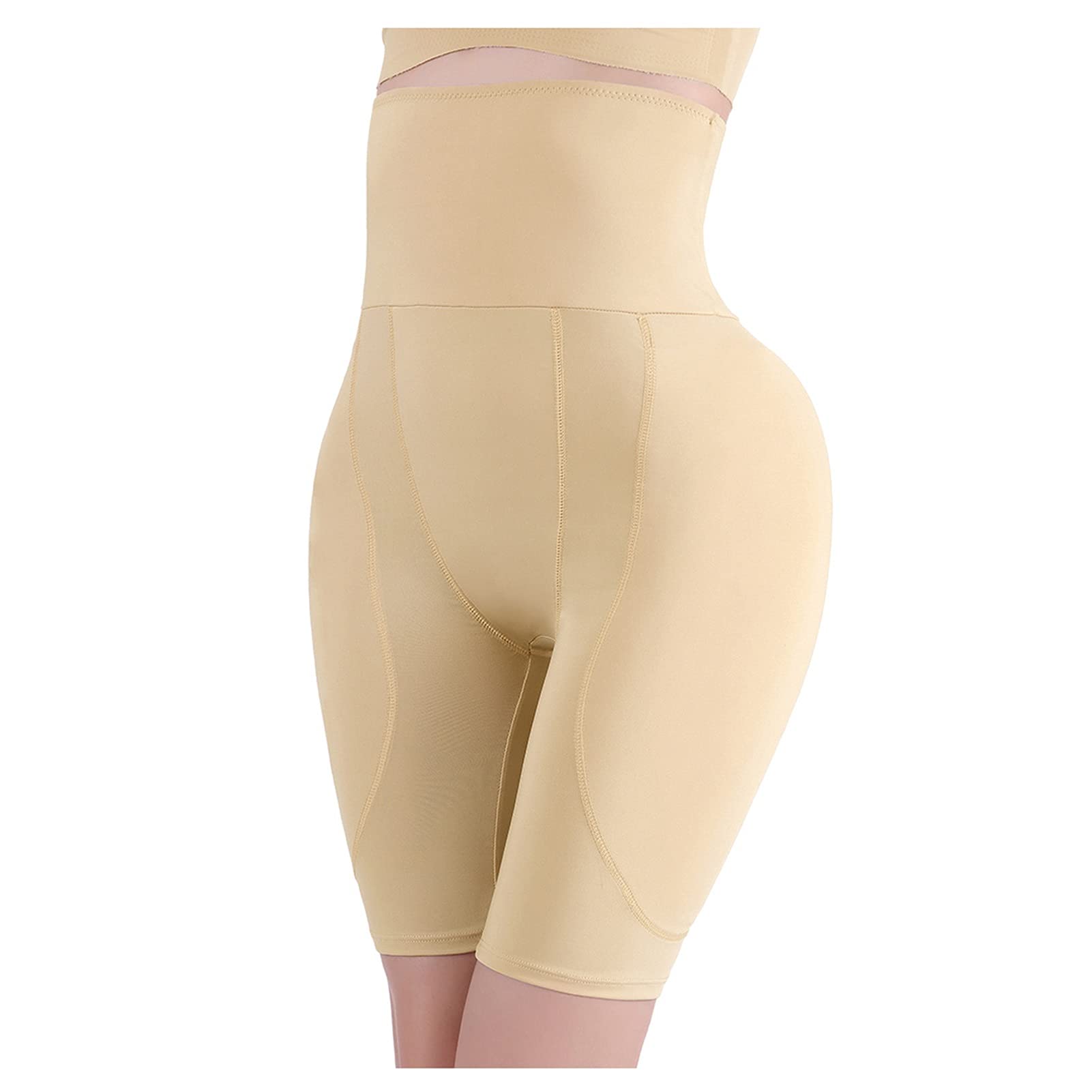 S-6XL Pantaloncini Body Shaper A Vita Alta da Donna Plus Size Mutandine Tummy Control Shapewear Compression Waist Trainer (Color : Beige, Size : M/Medium)