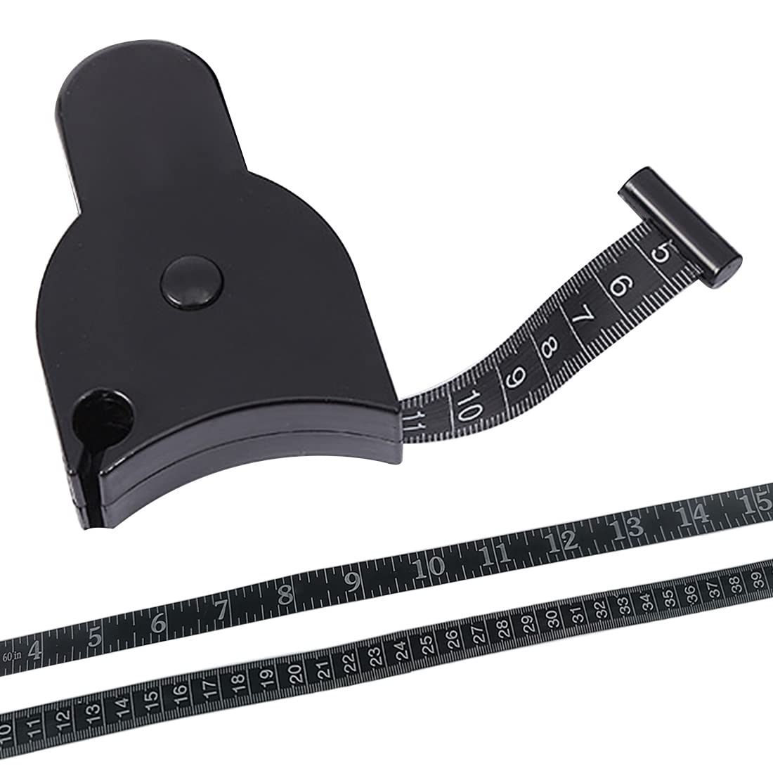 Tape Measure Body, FUKPO Body Measuring Tape Black Body Fat Tape Measure, Retractable Body