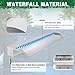Waterfall Pool Fountain, LONGRUN Stainless Steel Waterfall Spillway for Pools and Ponds - 35.4