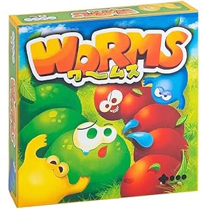 Juego de mesa Worms | Juego de mesa familiar | Juego de mesa para adultos y familiares | A partir de 8 años | Para 2 a 4 jugadores | Tiempo de juego promedio de 20 minutos | Fabricado por Nakagawa
