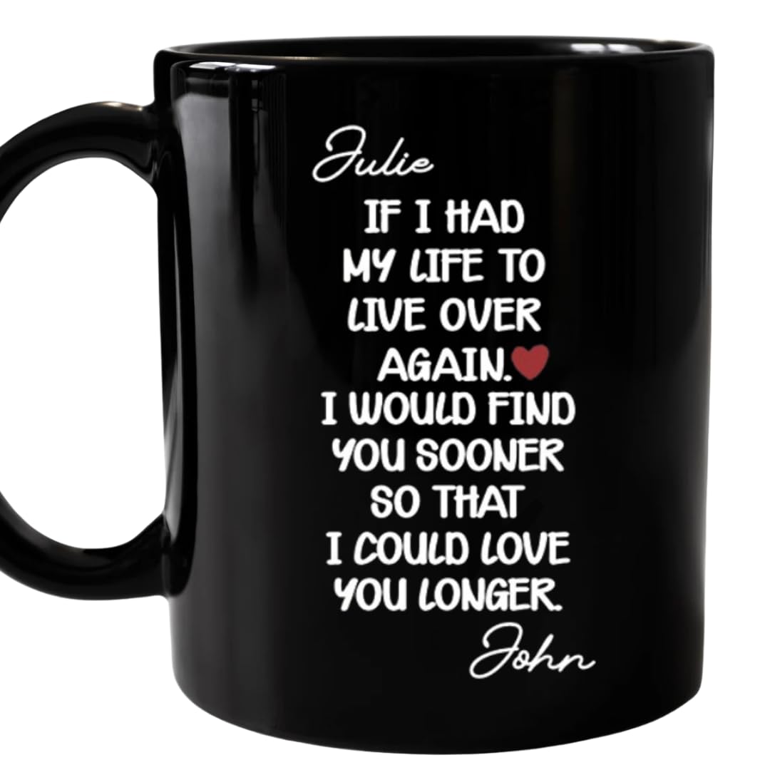 Forever Grateful For Your Love - Personalized Custom Coffee Mug If I Had My Life To Live Over