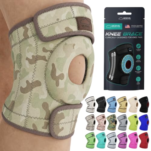 Modvel ELITE Knee Brace for Men &amp; Women – Patella Gel Pads &amp; Side Stabilizers for ACL, Meniscus Tear, Arthritis &amp; Injury Recovery – Maximum Support for Running, Sports &amp; Joint Pain Relief