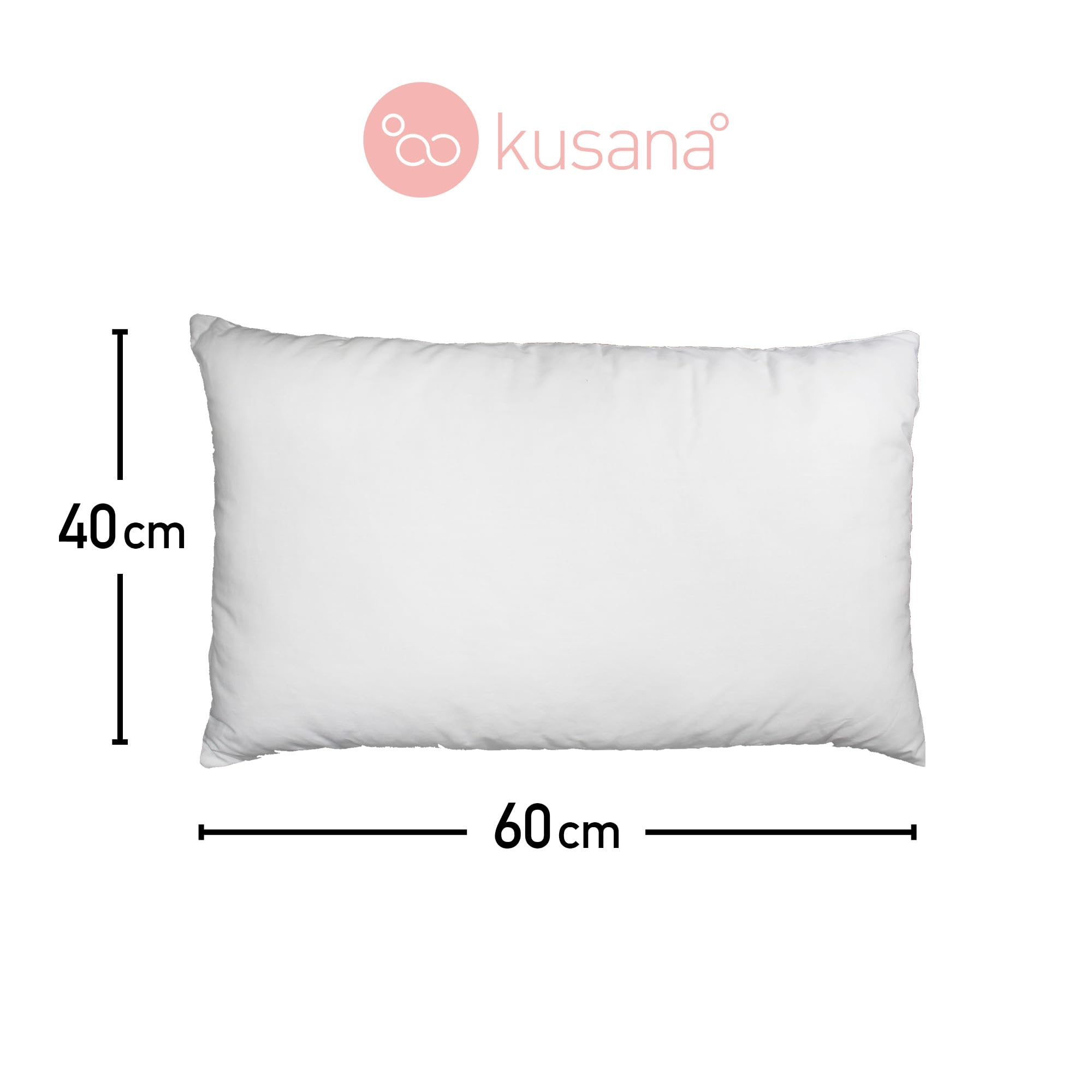 Rembourrage de coussins Pack 2/4, fibre creuse siliconée en flocons, anti-allergique, toucher ultra doux (Jade), indéformable, adaptable à toutes les housses (40 x 60, 2)
