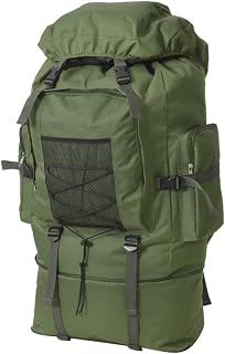 vidaXL Mochila Militar Tamaño XXL Capacidad 65 L Colores Negro/Verde/Camuflaje