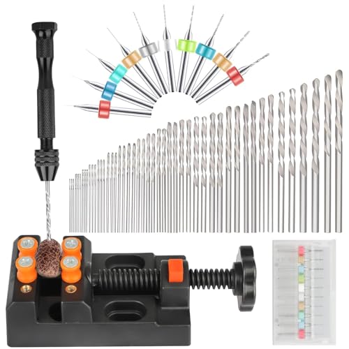 31PCS Hand Drill Bits Set, Precision Pin Vise Rotary Tools
