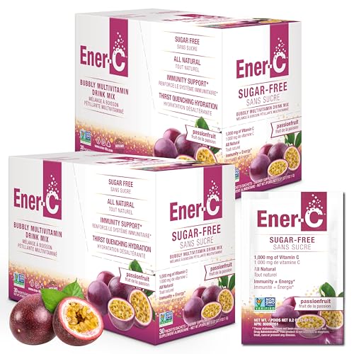Ener-C Sugar Free Multivitamin Drink Mix - Passionfruit 60 Count
