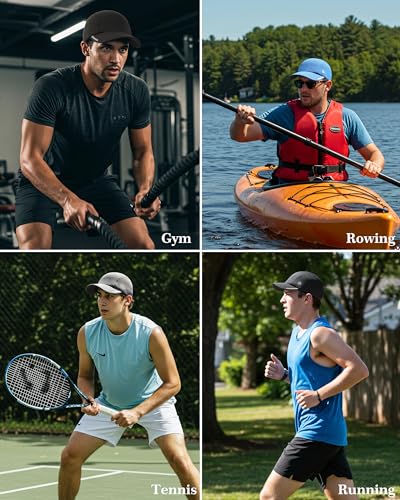 Image of GADIEMKENSD Running Hat Performance Mesh Hat, Excellent Ventilation, Lightweight, Reflective Design, Anti-Glare